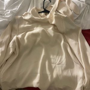 Wilfred tie neck blouse with 3 buttons